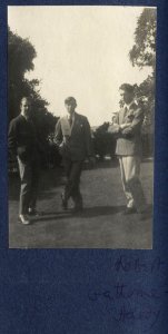 Walter James Redfern Turner, Gilbert Spencer, Hon. Robert Gathorne-Hardy by Lady Ottoline Morrell 2