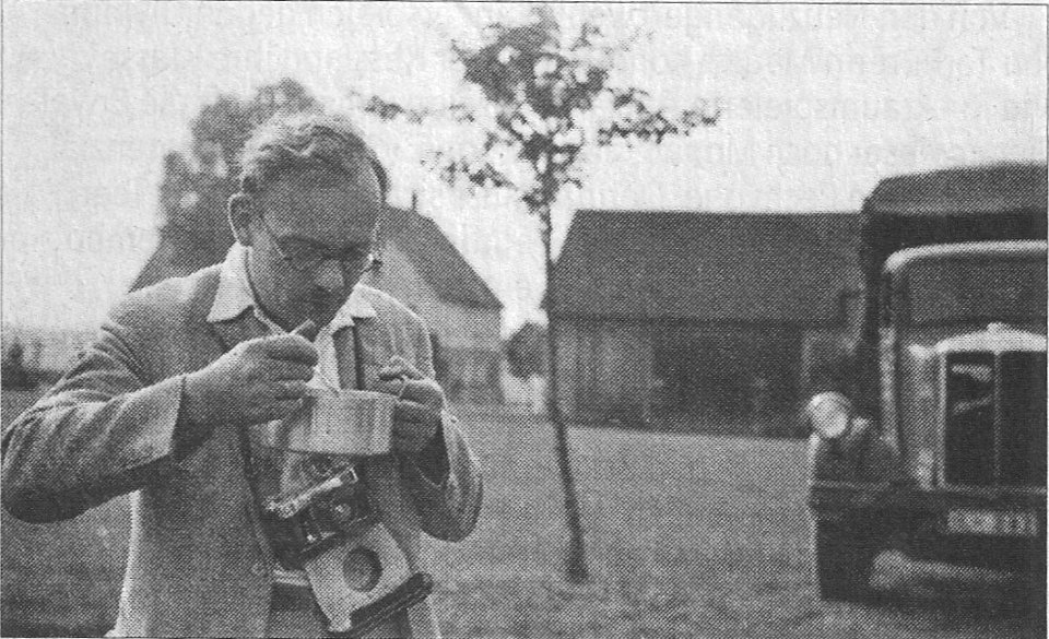 Walter Kleinfeldt als Pressefotograf beim Manöver 1937