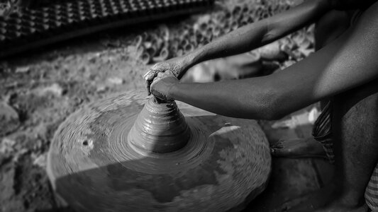 People black and white potter