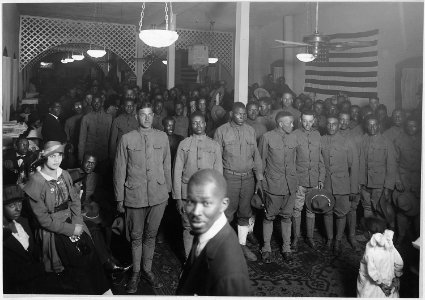 War activities Of War Camp Community Service. (African American) soldiers' club. With (the)coming . . . - NARA - 533629