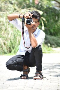 Sunlight photographer camera