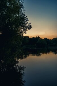 Landscape calm twilight photo