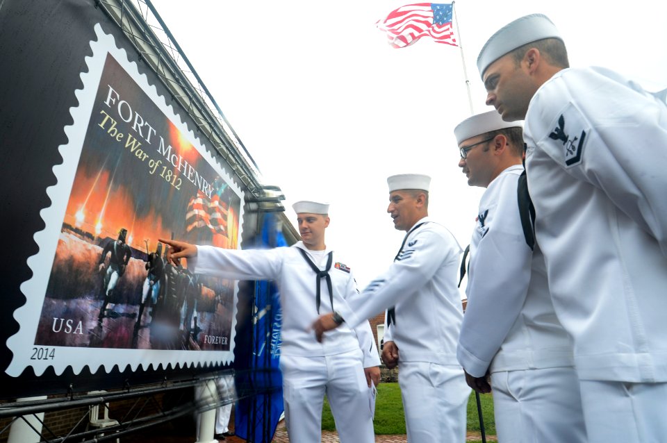 War of 1812 limited edition Forever Stamp first-day-of-issue ceremony 140913-N-CE241-035