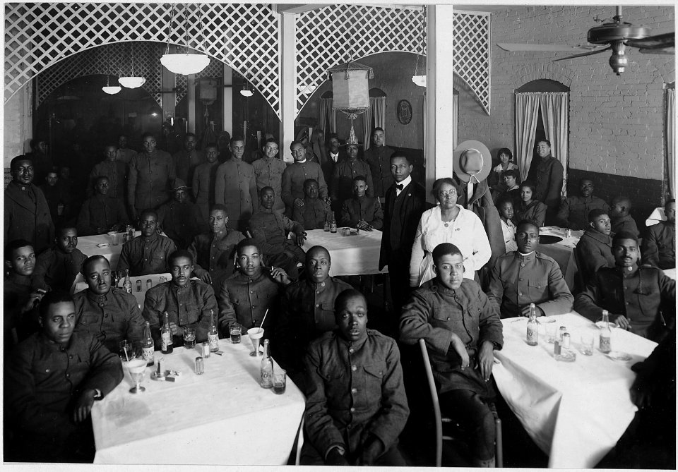 War activities of War Camp Community Service. (African American) soldiers' club. Here meals were s . . . - NARA - 533628
