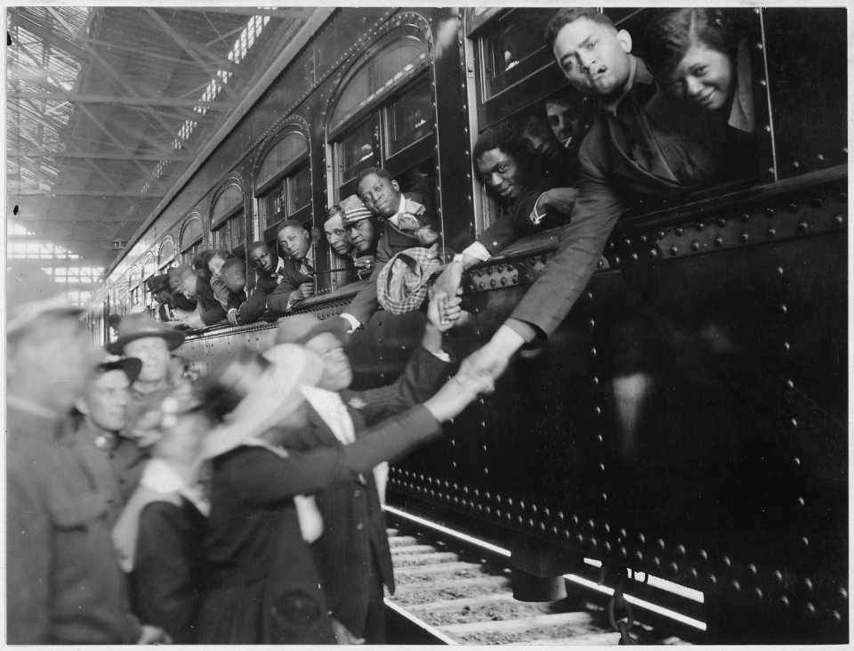 War activities in Duluth, Minnesota. (African American) men leaving for training camps. - NARA - 533530
