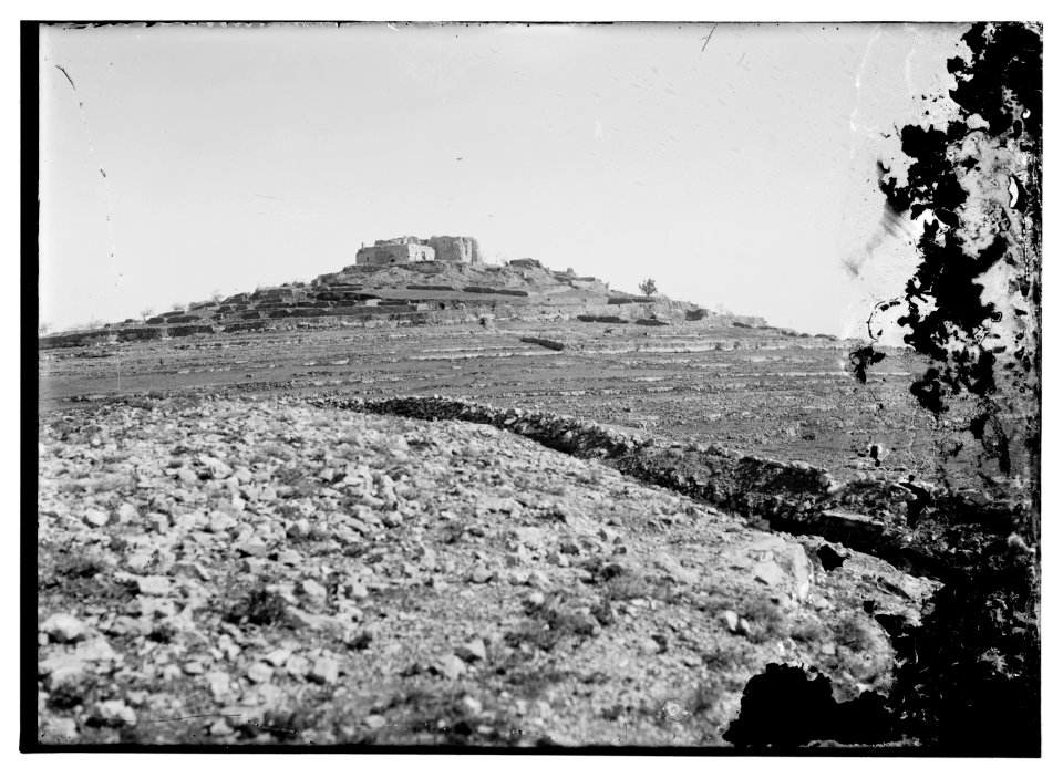 War views of Neby Samuel (Mizpah). Neby Samuel from the British trenches LOC matpc.08136