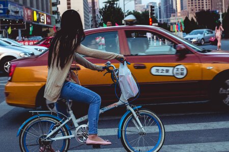 Taxi street china photo