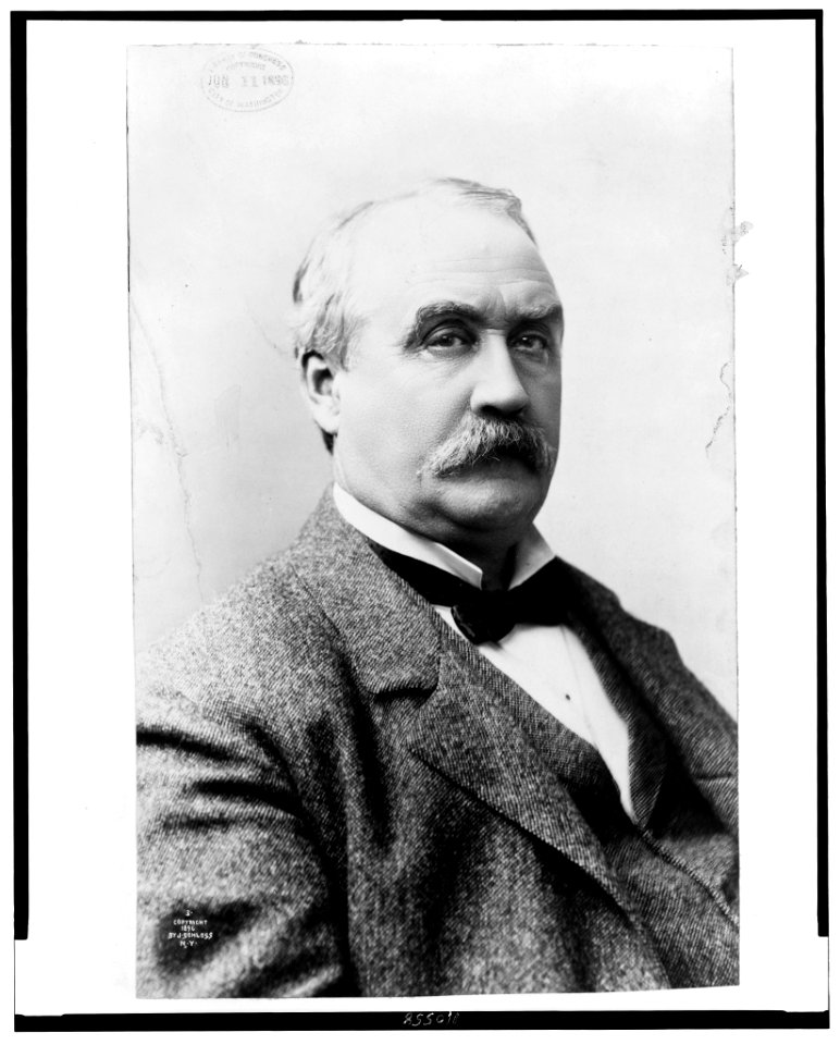 Warner Miller, head-and-shoulders portrait, facing right LCCN94503699