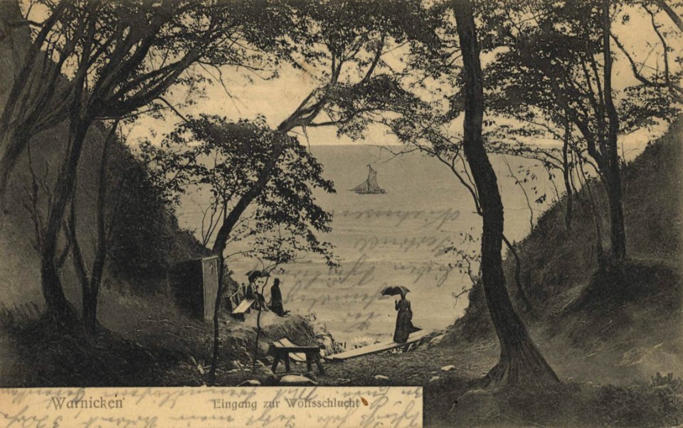 Warnicken, Ostpreußen - Eingang zur Wolfsschlucht (Zeno Ansichtskarten)
