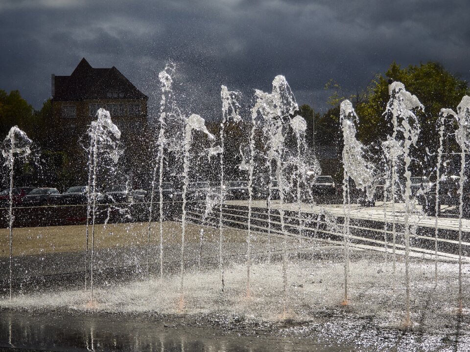 Flow water feature clear
