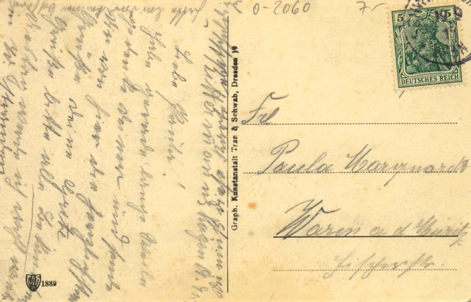Waren (Müritz), Mecklenburg-Vorpommern - Tiefwarensee (2) (back) (Zeno Ansichtskarten)
