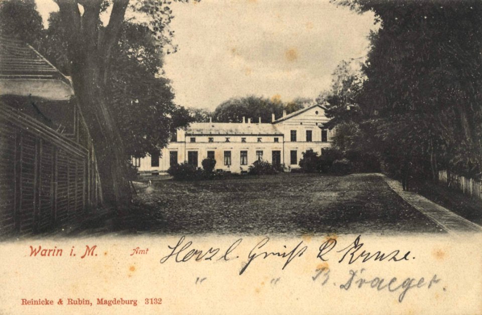 Warin, Mecklenburg-Vorpommern - Gebäudeansicht (Zeno Ansichtskarten)