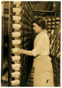 Warp tenders assistant. 'Tyer in.' Had just been promoted from spooler tender. 4158. LOC nclc.02996