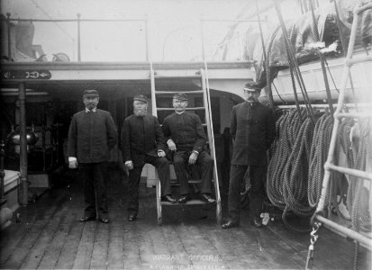 Warrant Officers on board USS TENNESSEE (1865-1886, ex-MADAWASKA) - NH 123