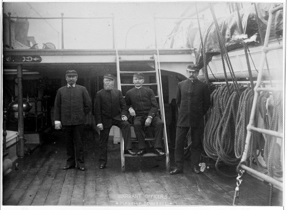 Warrant Officers on board USS TENNESSEE (1865-1886, ex-MADAWASKA) - NH 123