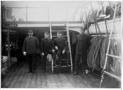 Warrant Officers on board USS TENNESSEE (1865-1886, ex-MADAWASKA) - NH 123