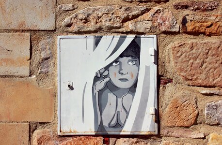 Wall painted wall spain