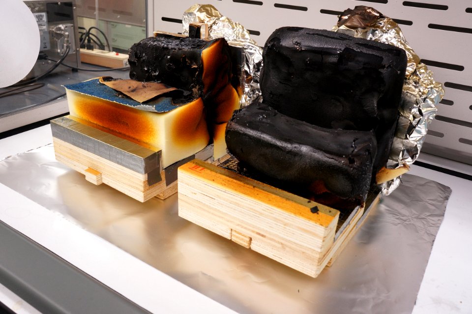 Smoldering Foam Fire Test (12349488525)