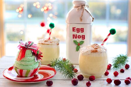Eggnog xmas traditional