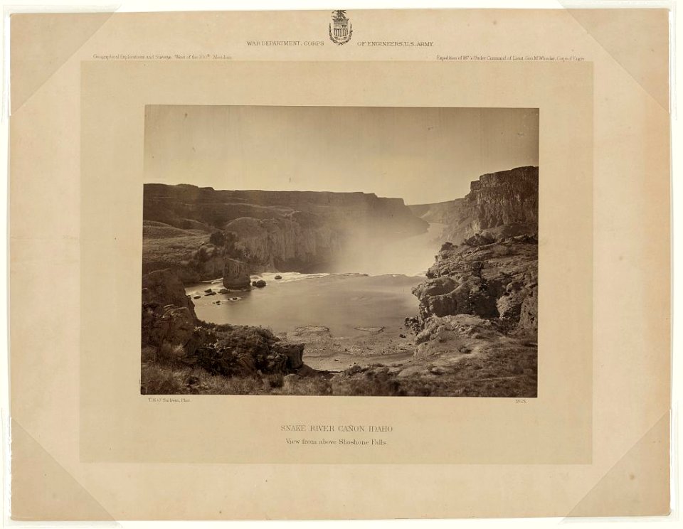 Snake River Cañon, Idaho - T. H. O'Sullivan, phot. LCCN2007684846
