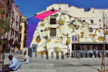 Wall painted wall spain