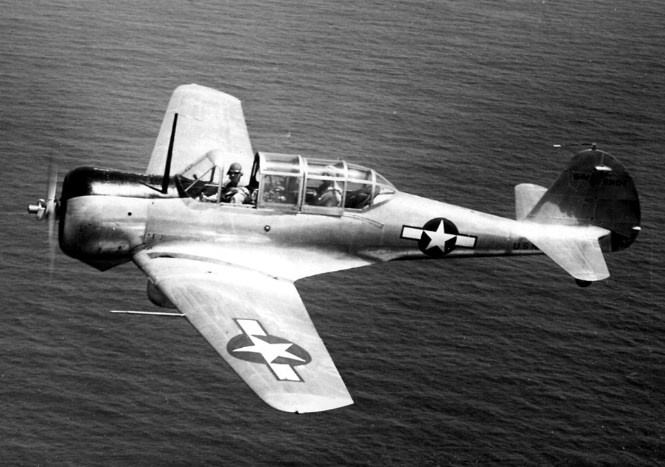 SNC-1 in flight off Puerto Rico 1943