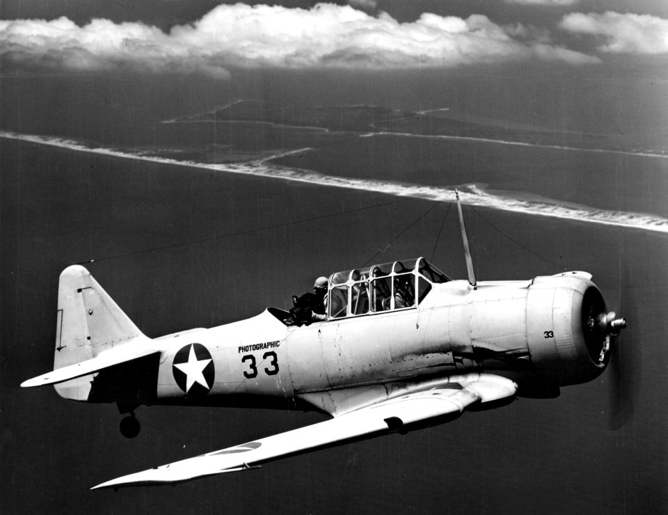 SNJ over Gulf of Mexico 1943