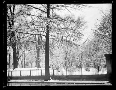 Snow at White House, Washington, D.C. LCCN2016890991