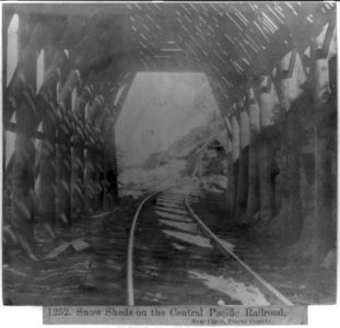Snow Sheds on the Central Pacific Railroad, near Cisco, Placer County LCCN2002723854