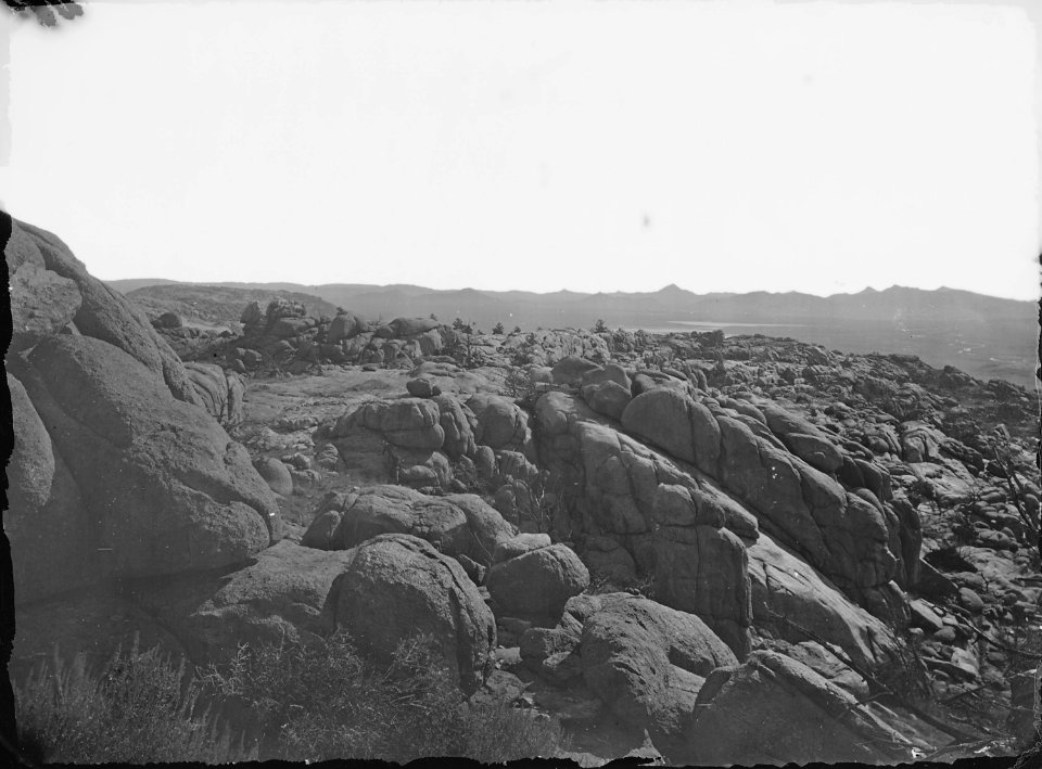 Study among the rocks, summit of Granite Mountains. Fremont County, Wyoming. - NARA - 516904