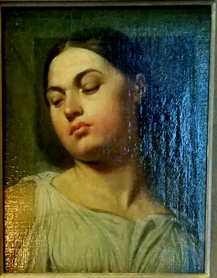 Study for the Head of Victory, by Jean-Auguste-Dominique Ingres, 1826-1827, 1866, oil on panel - Hyde Collection - Glens Falls, NY - 20180224 120025