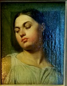 Study for the Head of Victory, by Jean-Auguste-Dominique Ingres, 1826-1827, 1866, oil on panel - Hyde Collection - Glens Falls, NY - 20180224 120025 photo