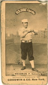 Stump Weidman, Detroit Wolverines, baseball card portrait LCCN2007686531