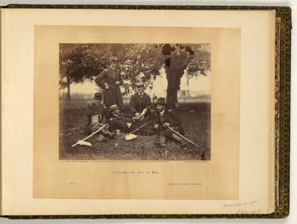 Studying the art of war - Alex. Gardner, photographer. LCCN2006692516