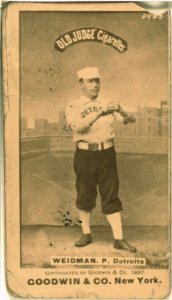 Stump Weidman, Detroit Wolverines, baseball card portrait LCCN2007686531