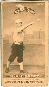 Stump Weidman, Detroit Wolverines, baseball card portrait LCCN2007686532