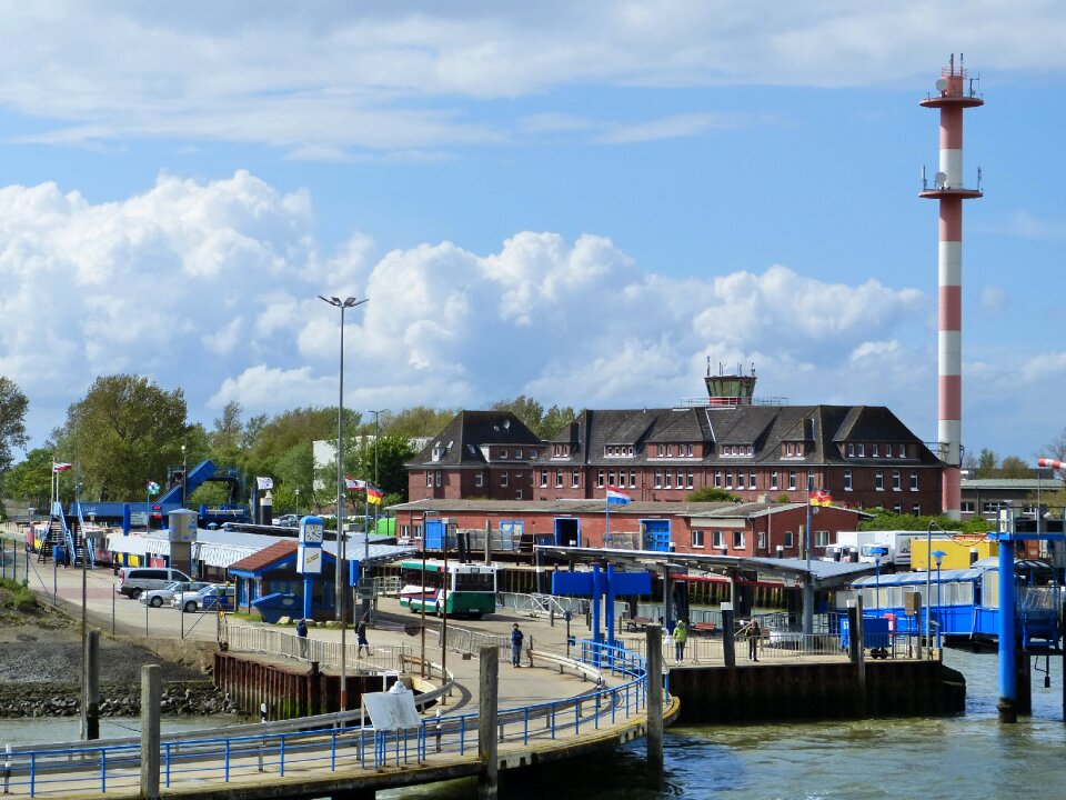 Borkum port north sea