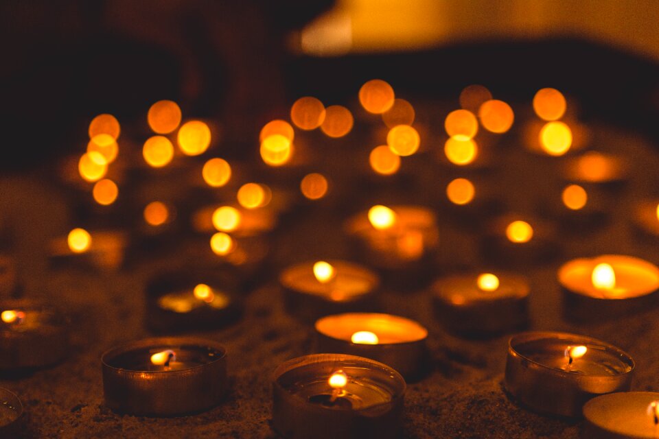 Church bokeh brown bokeh