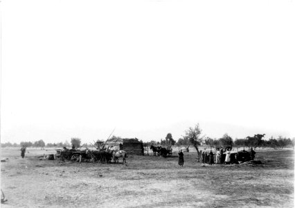 Лагерь переселенцев на реке Тура.1890.Юлий Шокальский