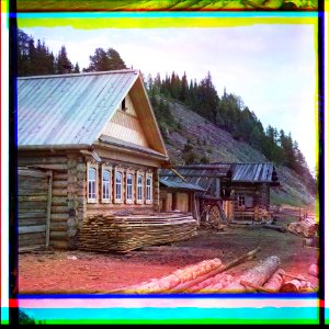 Крестьянская изба в деревне Мартьяново