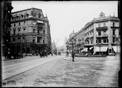 Un concorregut carrer de Frankfurt photo