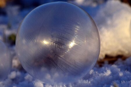 Bubble ice bubble soap bubble