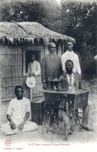 Un tailleur Loango-Congo Français photo
