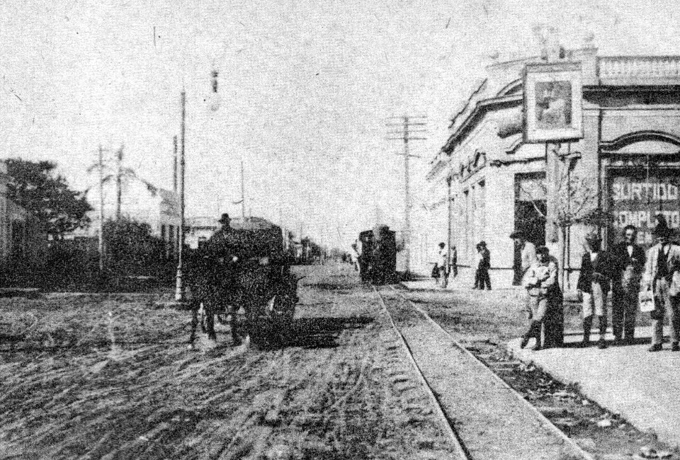 Una de las calles centrales de Resistencia. Segun una fotografia tomada en 1924
