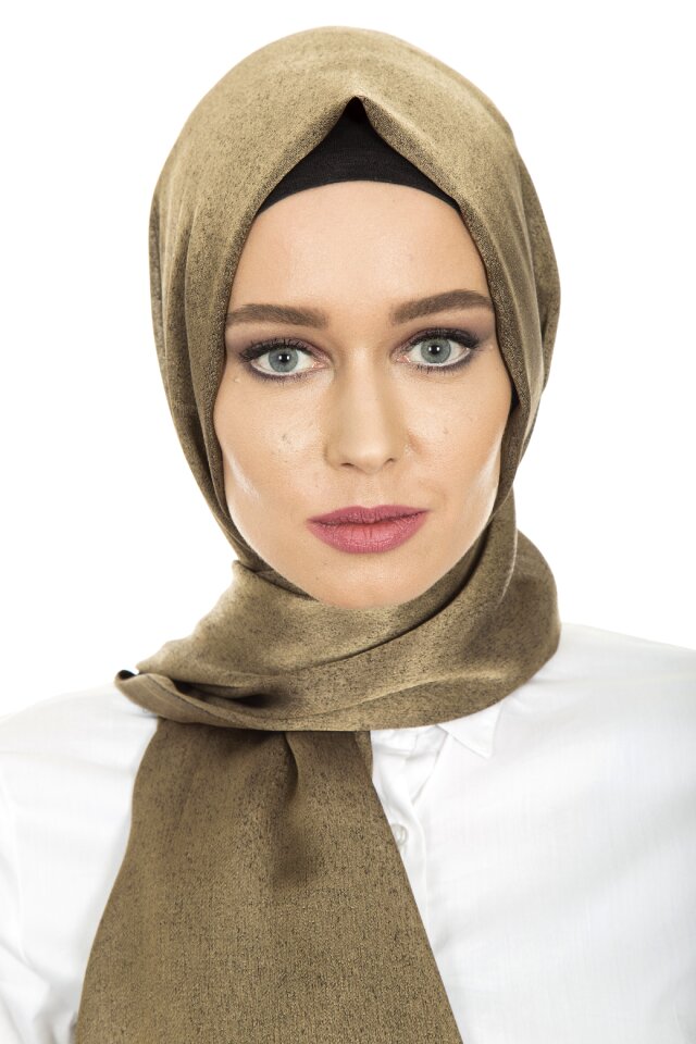 Scarf woman long hair