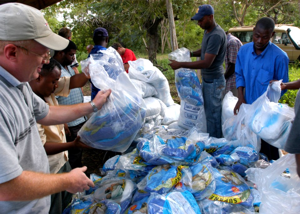 US Navy 060916-N-1328C-209 Highly needed medical supplies and mosquito nets were given out during a Medical Civic Action Program (MEDCAP) visit to Hindi, Kenya