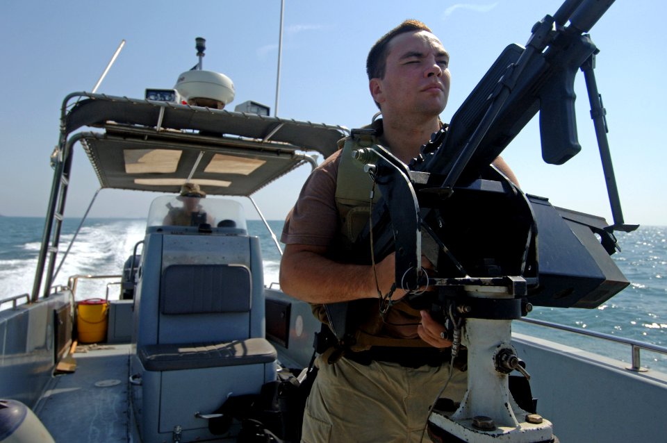 US Navy 061017-N-8148A-137 Harbor Patrol Unit (HPU) provides a constant anti-terrorism force protection via VIP escort and patrol to ensure the safety and security of incoming and out-going vessels in support of maritime securi