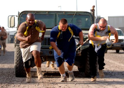 US Navy 060904-N-1328C-015 Camp Lemonier Moral Welfare and Recreation (MWR) hosts a Labor Day Strong Man Competition