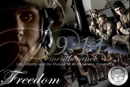 US Navy 060911-N-3130P-001 Illustration displays crew members taking the time during Operation Enduring Freedom to remember the tragedy which occurred September 11, 2001
