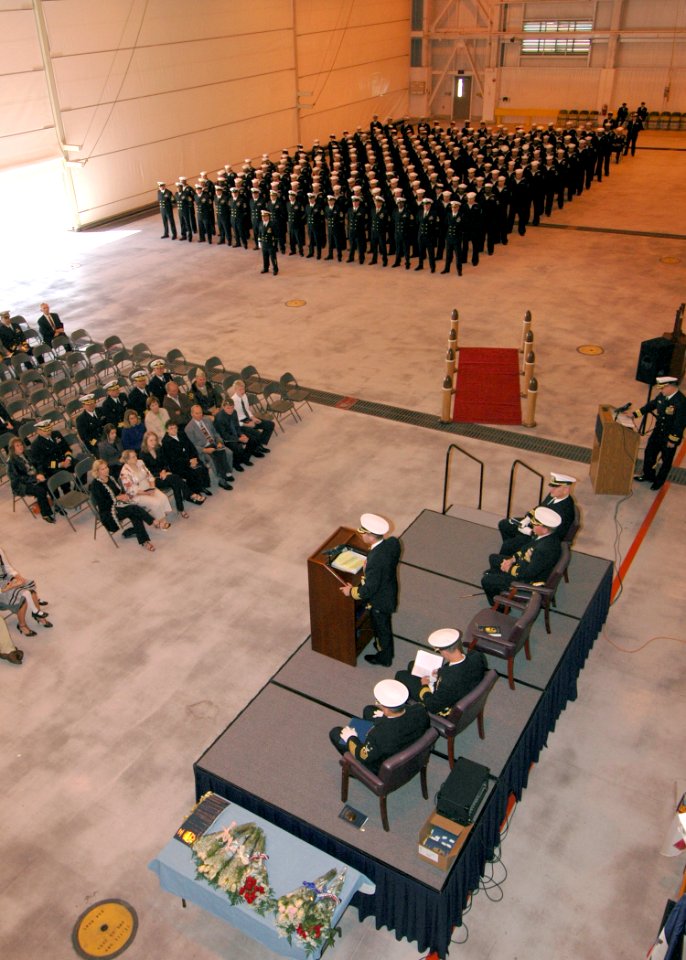 US Navy 061026-N-8704K-029 A change of command ceremony for Fleet Logistics Support Squadron Four Zero (VRC-40) takes place at Naval Station Norfolk